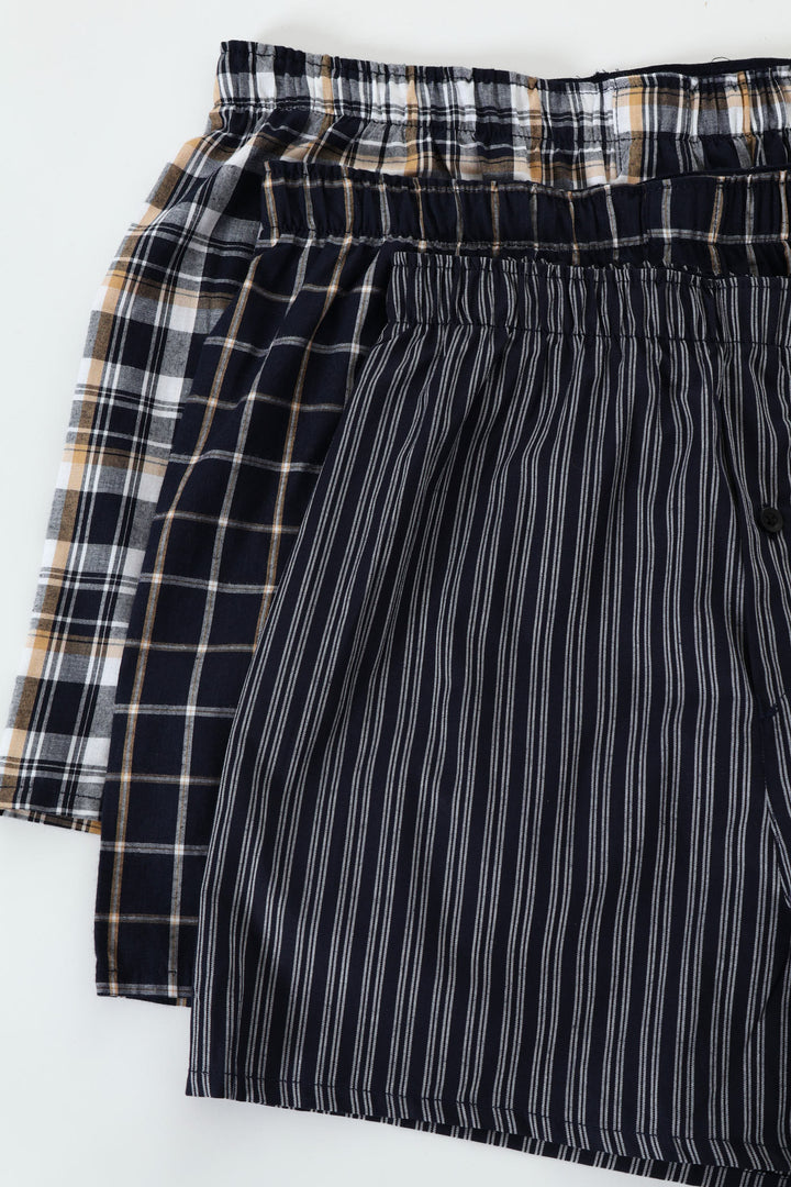 3 Pack Value Boxers - Blue