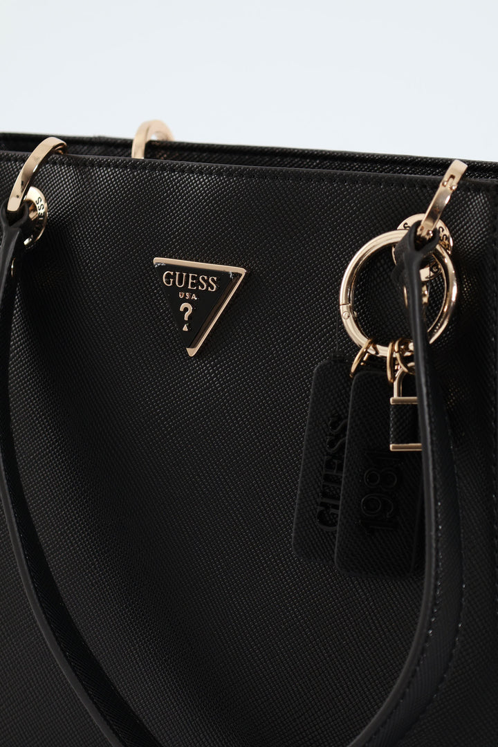 Noelle Small Tote Bag - Black