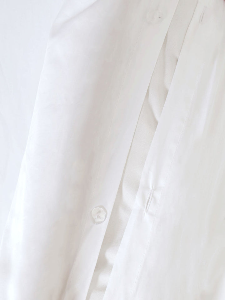 100% Cotton Percale Standard Duvet Set White - 400TC