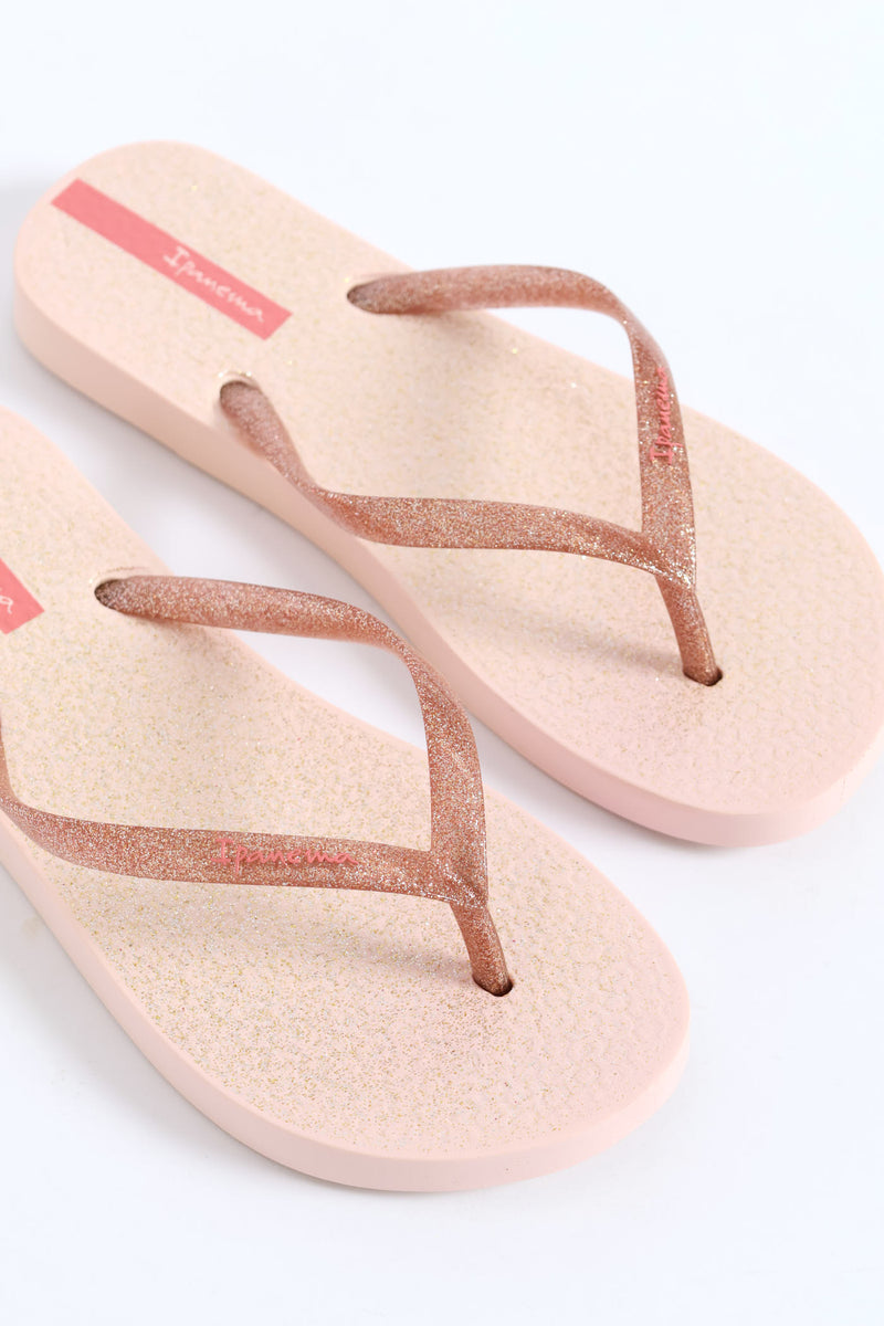 Girls Metallic Flip Flop - Rose Gold