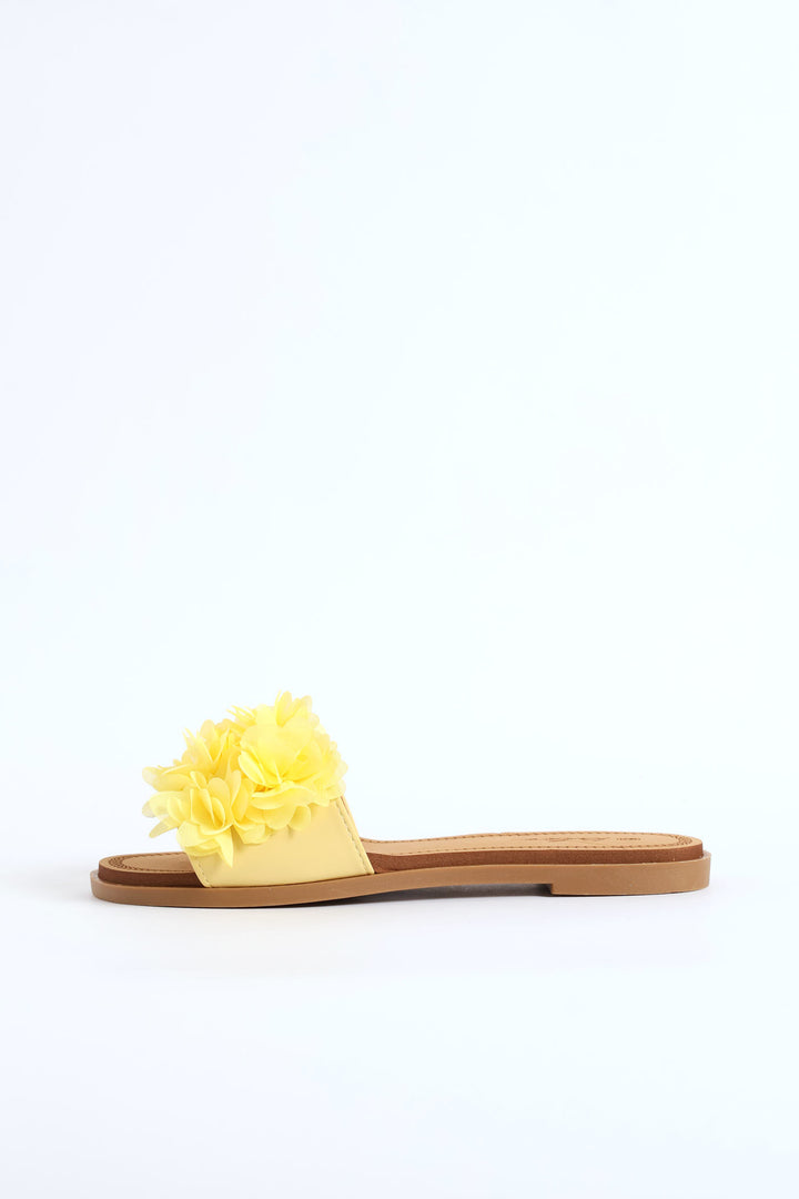 Floral Summer Sandal - Yellow