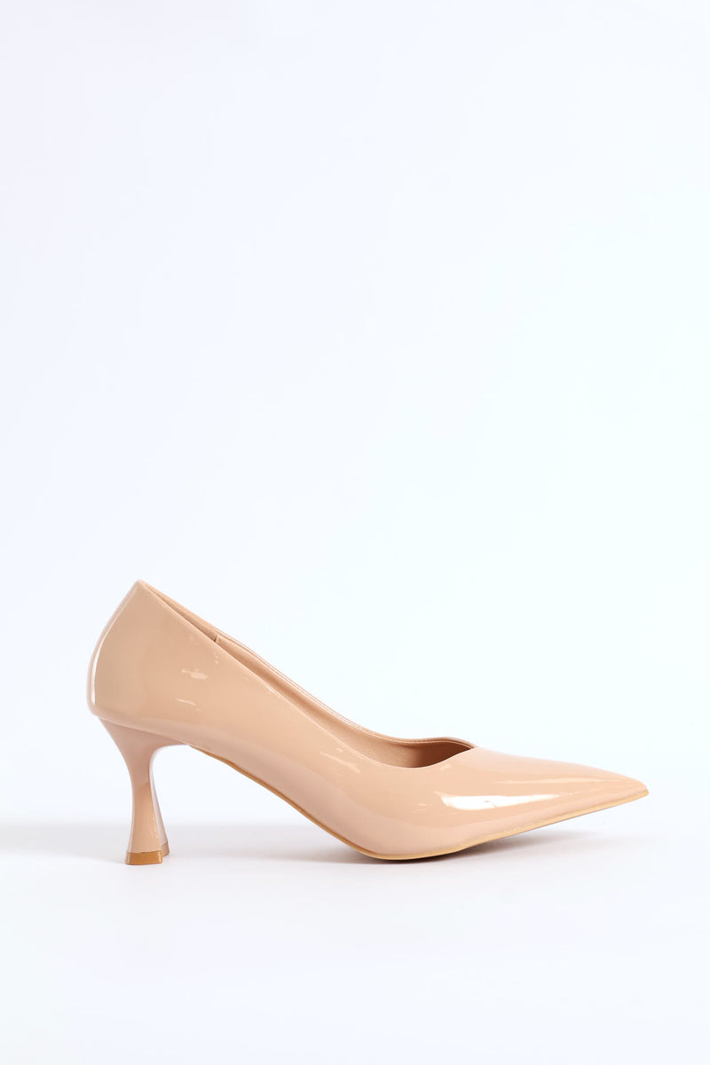 Patent Court With Shaped Heel - Blush
