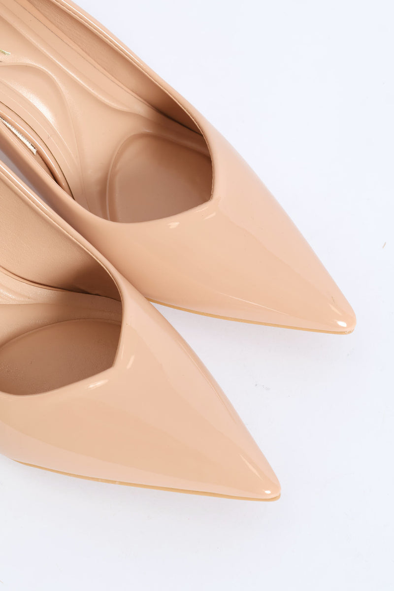Patent Court With Shaped Heel - Blush