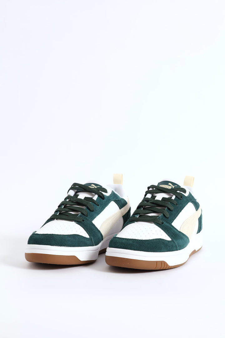 Rebound V6 Low Sd Court Sneaker - White/Green