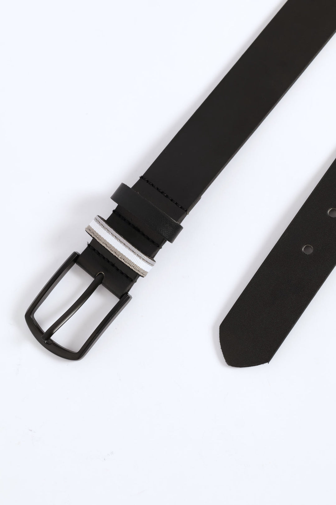 Matte Textured Belt - Black