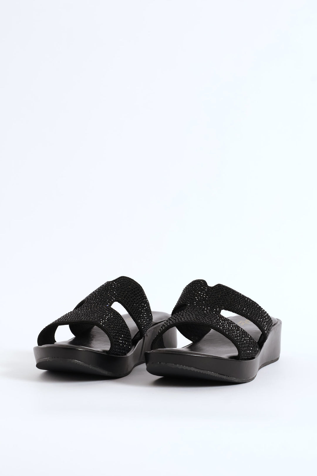 H-Mule Sandal On Comfort Outsole - Black
