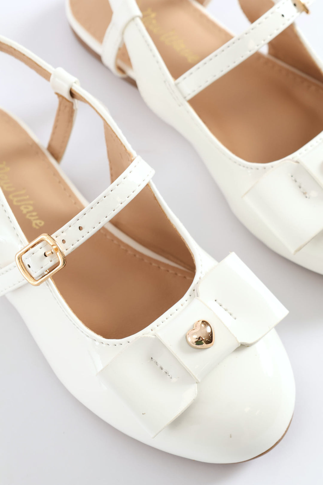 Girls Occasion Heeled Pump - White