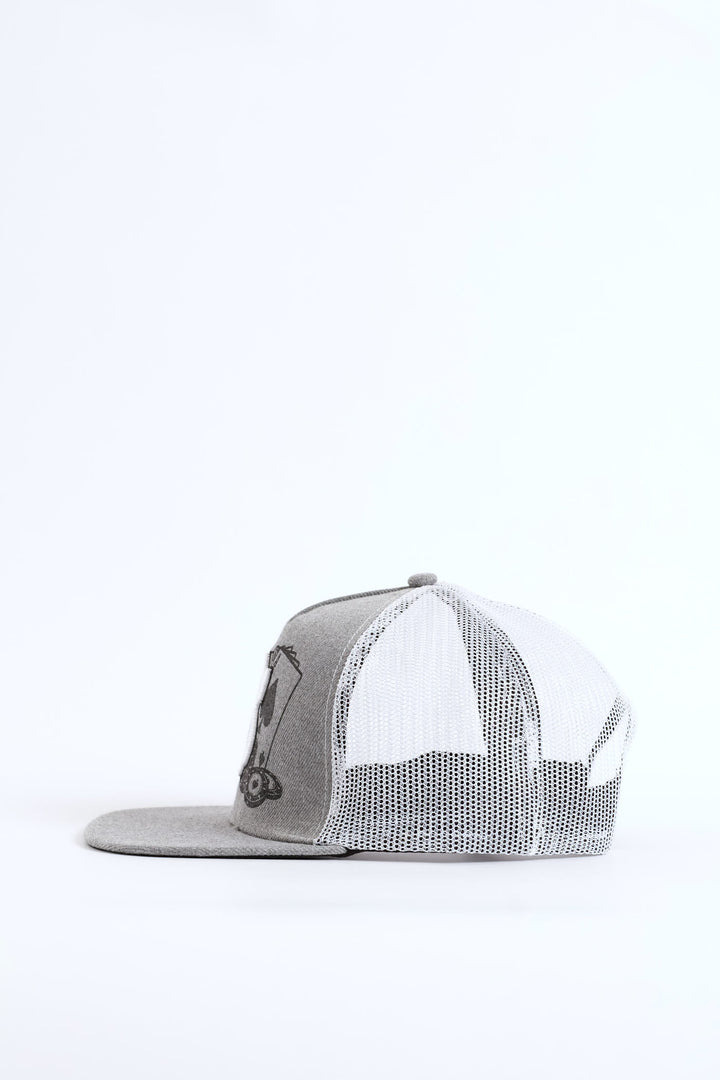 Dollar Sign Cap - Grey Melange