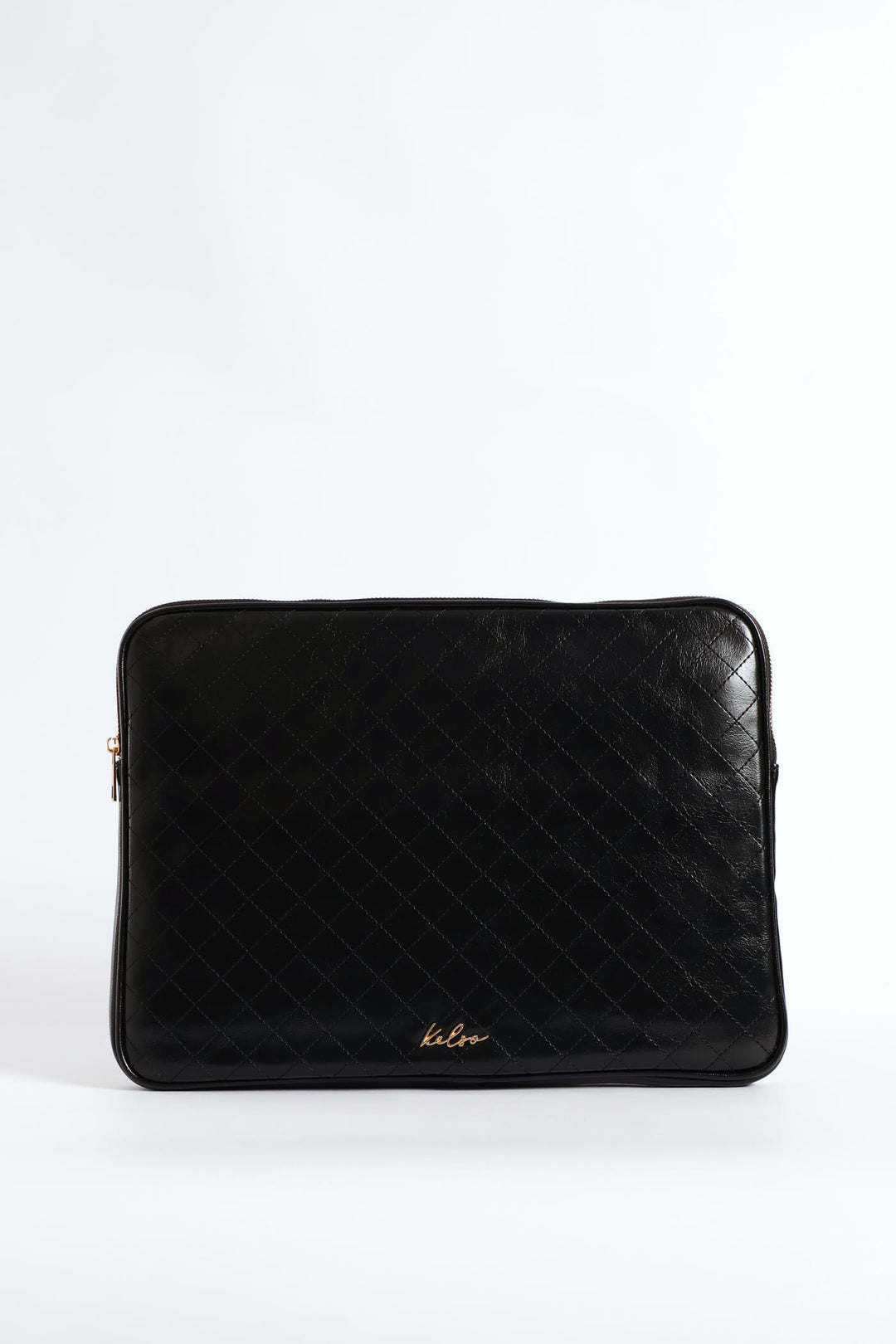 15' Topstitch Laptop Sleeve - Black