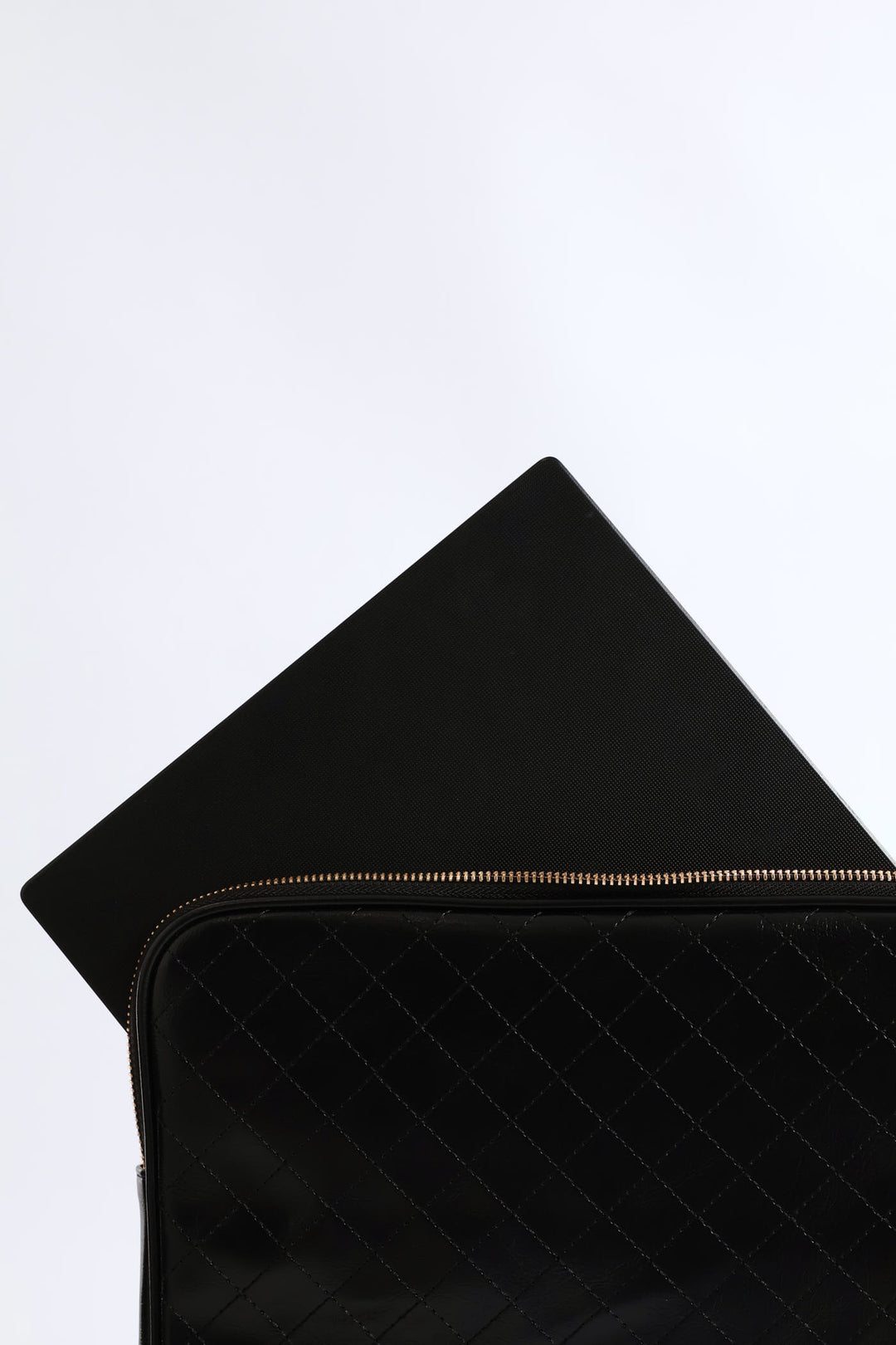 15' Topstitch Laptop Sleeve - Black