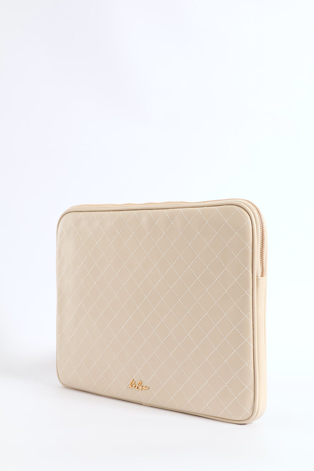 15' Topstitch Laptop Sleeve - Cream