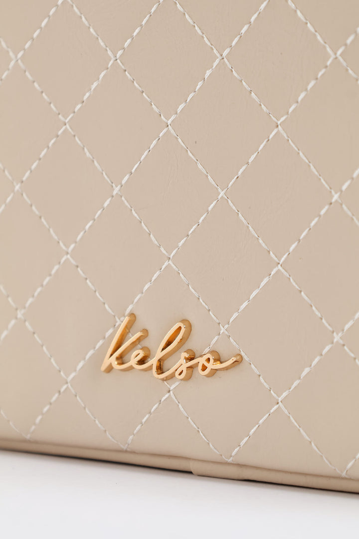 15' Topstitch Laptop Sleeve - Cream