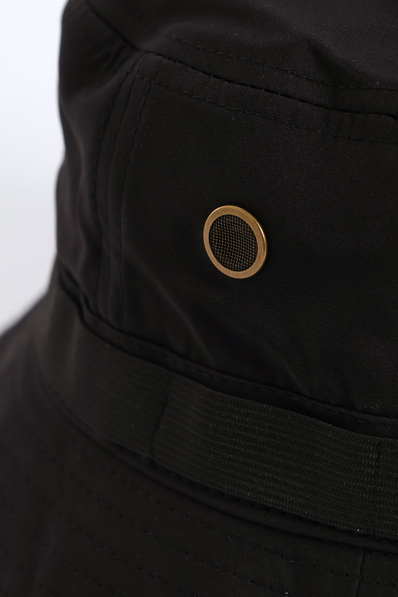 Draw String Bucket Hat - Black