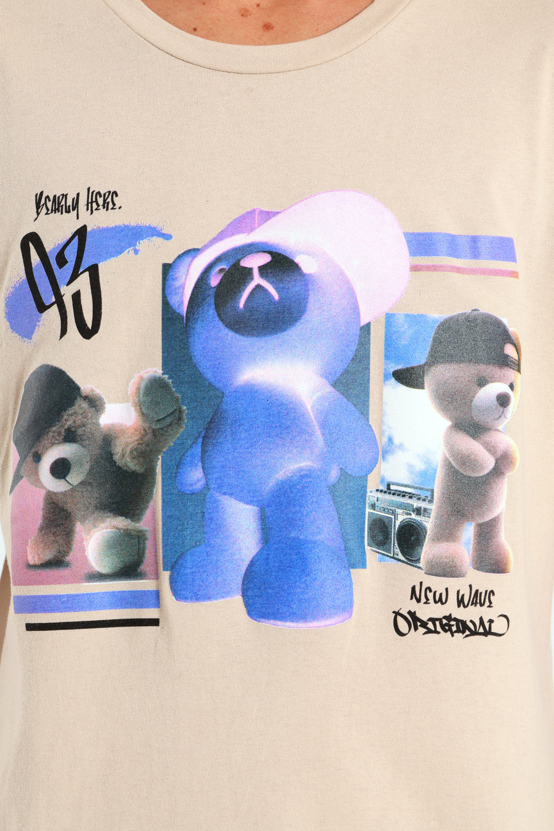 Boys Teddy Breakdance Tee - Stone