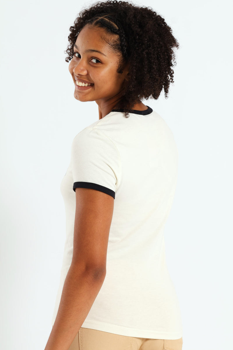Girls Club Tee - Cream