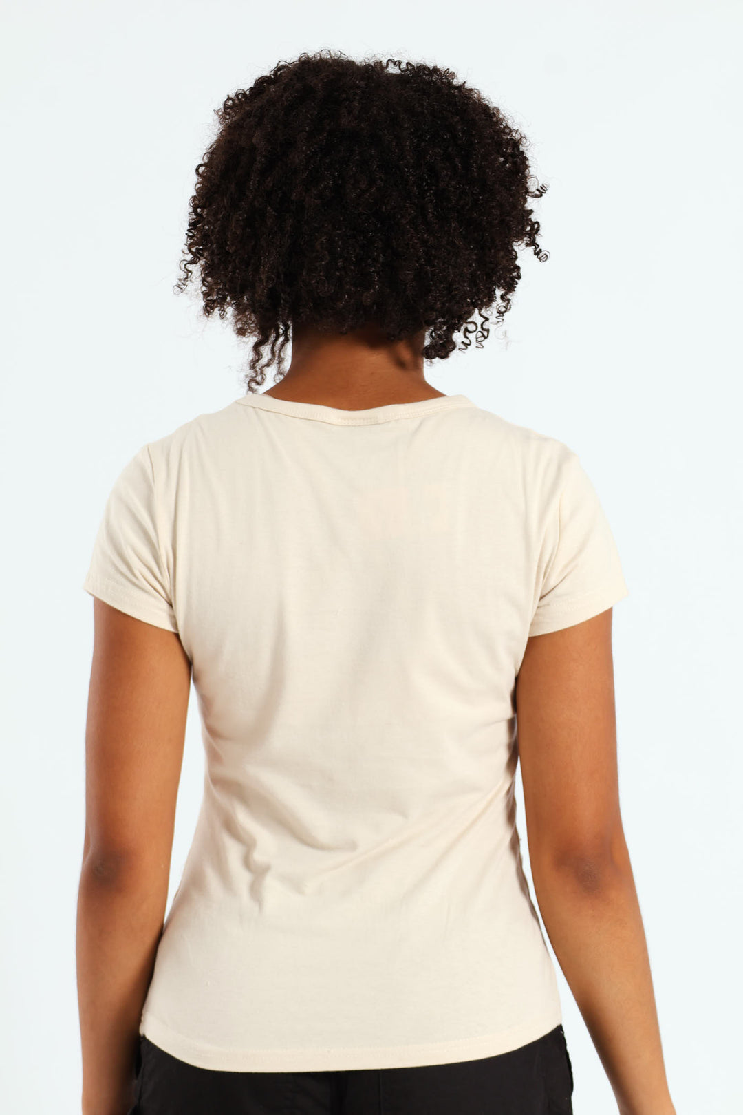 Girls Bow Leo Tee - Stone