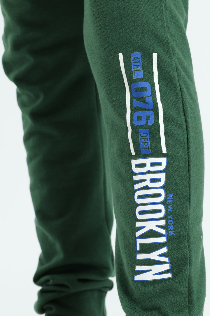 Boys College Jogger - Green