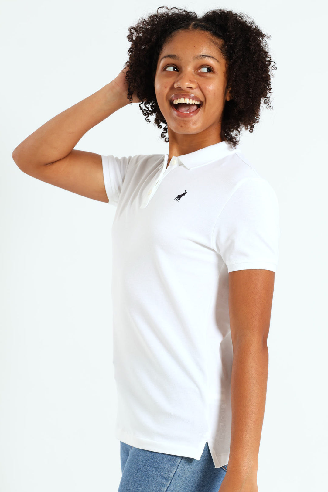 Girls Nina Golfer - White