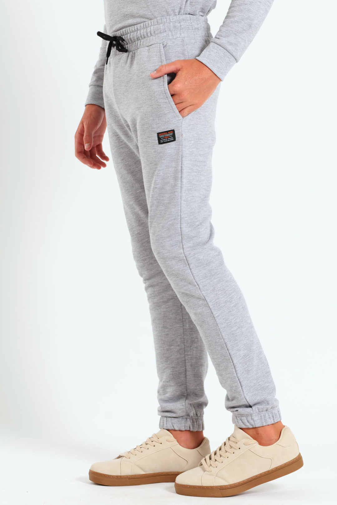 Boys Fleece Jogger - Grey Melange