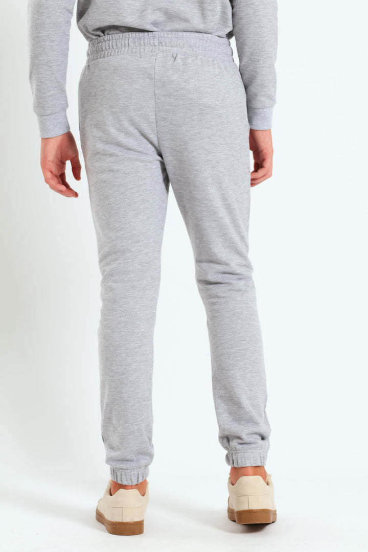 Boys Fleece Jogger - Grey Melange
