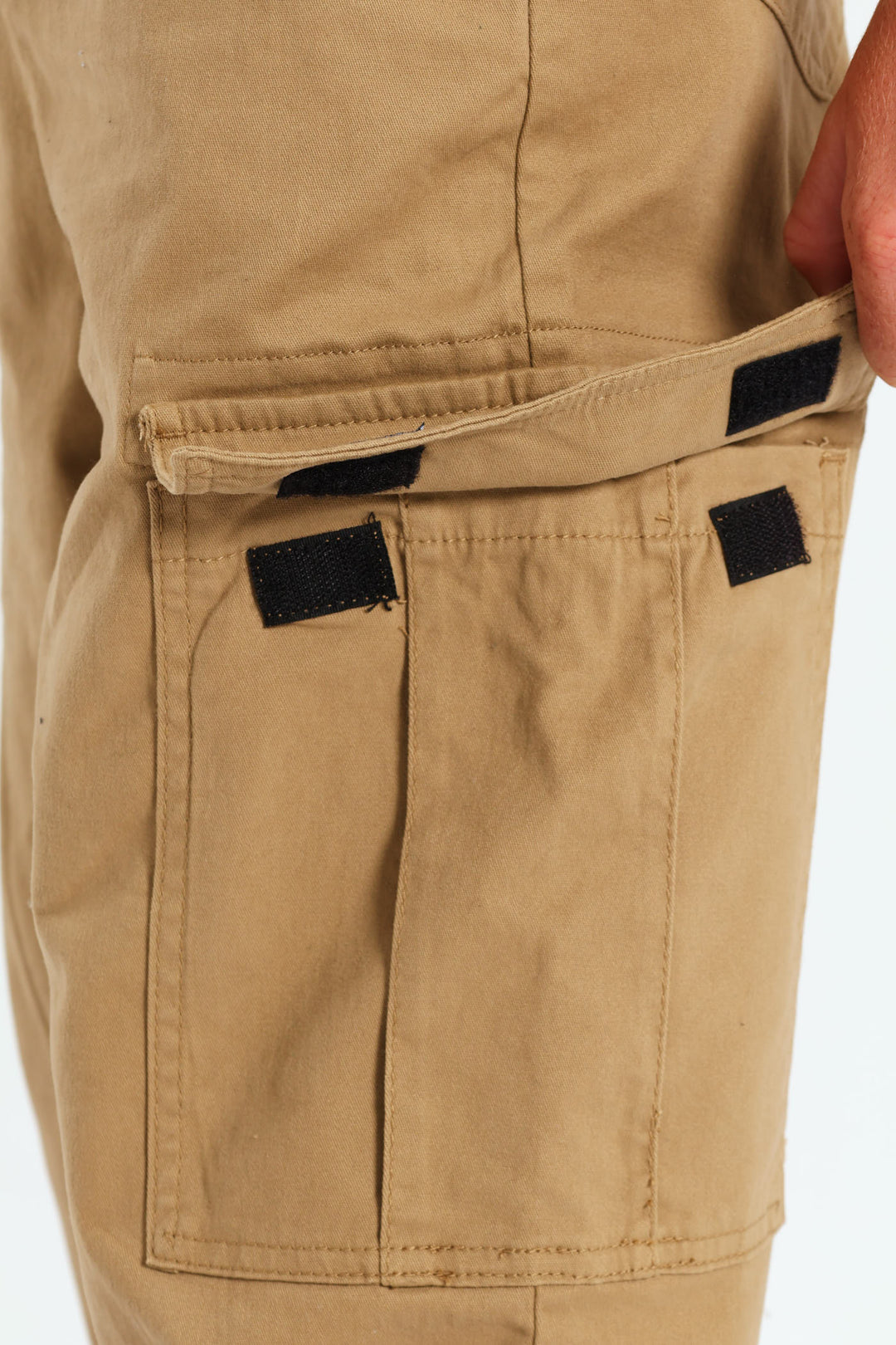 Boys Baggy Cargo Pants - Stone