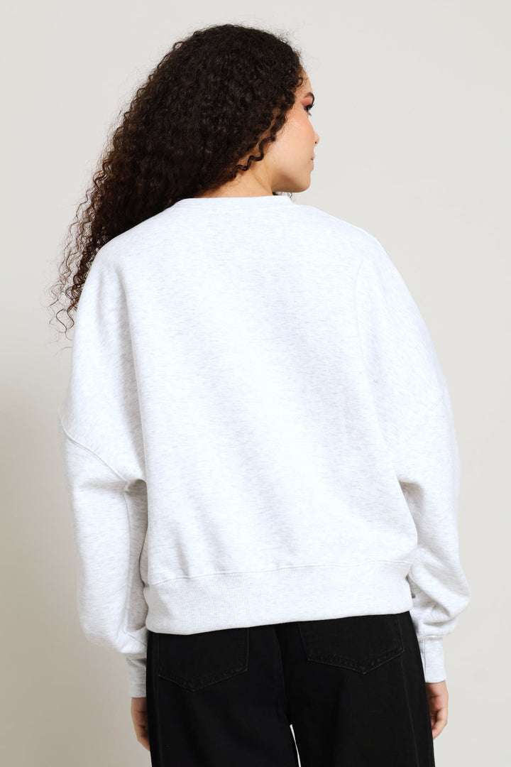 Teddy Crew Fleece Pullover - Grey Melange