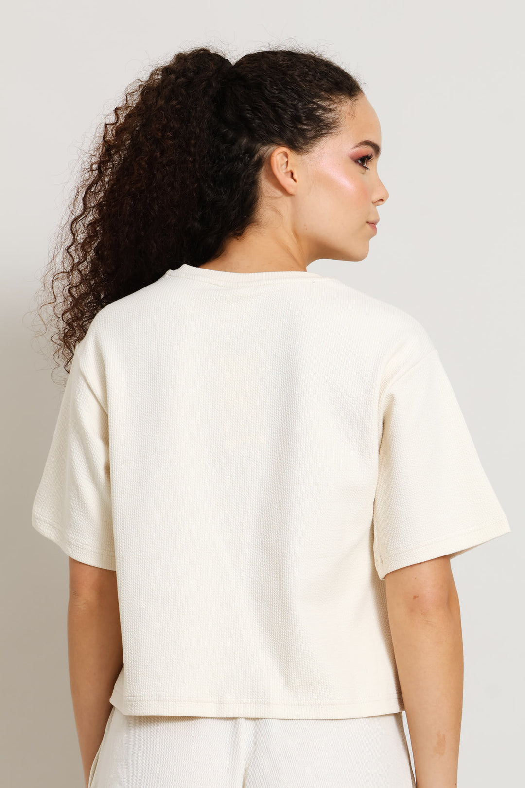 Essential Elevated Relaxed Tee - Stone
