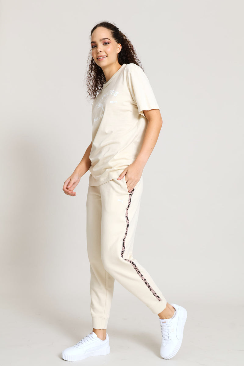 Essential Animal Graphic Comfort Pants - Stone