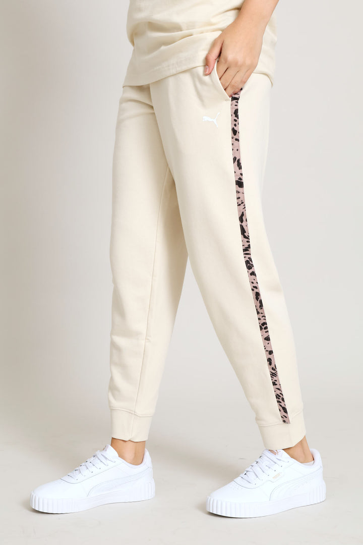 Essential Animal Graphic Comfort Pants - Stone