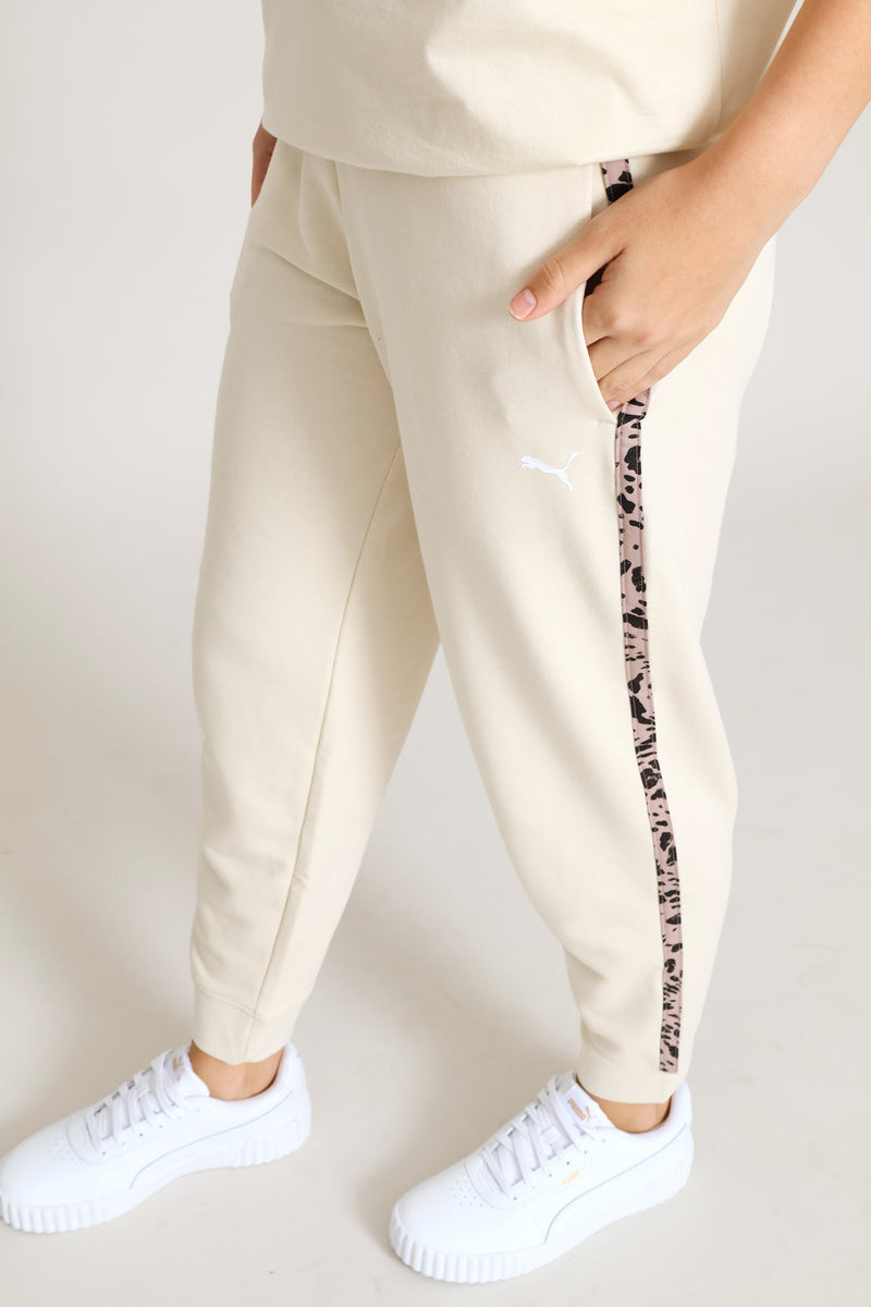 Essential Animal Graphic Comfort Pants - Stone