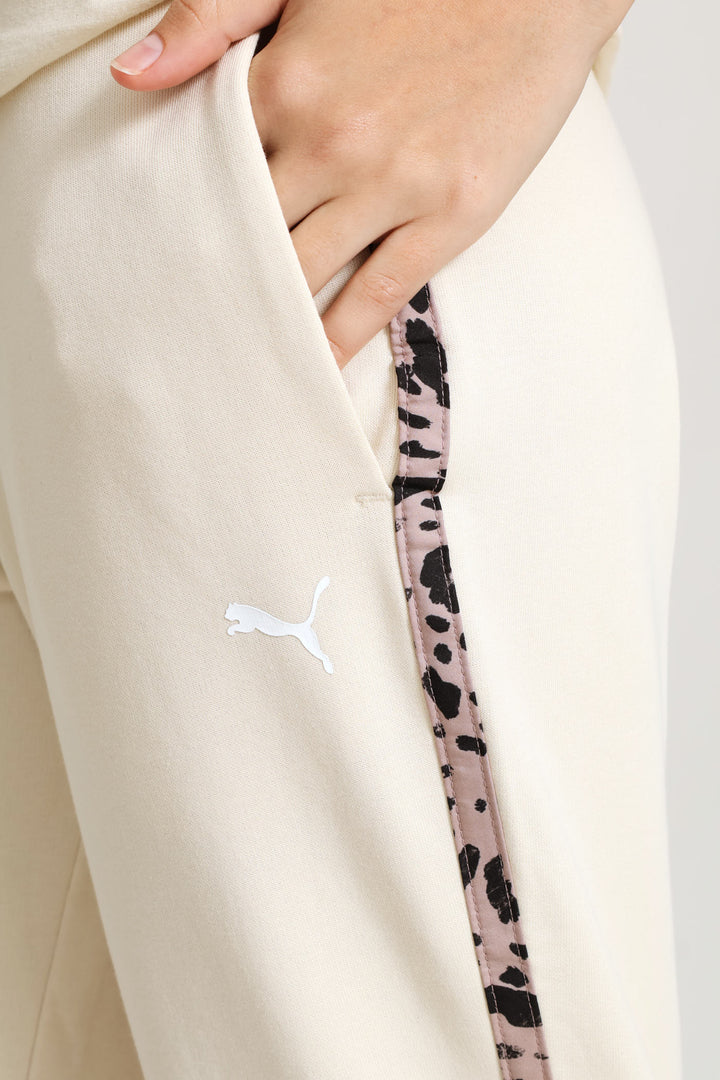 Essential Animal Graphic Comfort Pants - Stone