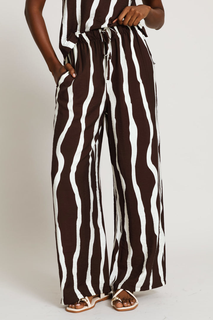 Pull-On Wideleg Pant - Cream