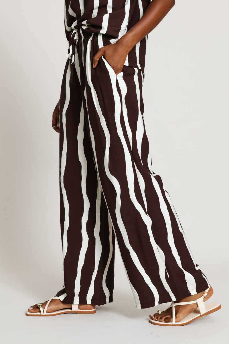 Pull-On Wideleg Pant - Cream