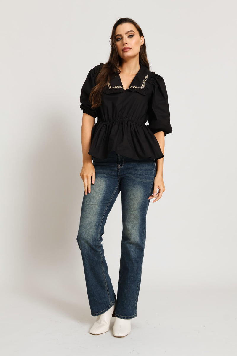 Classic Hi-Rise Boot Leg Denim - Tea Stain