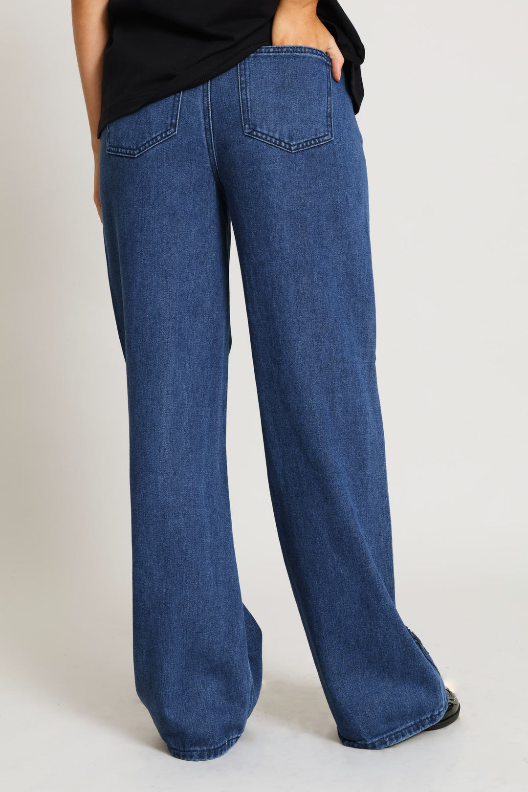 Hi-Rise Cornelli Wide Leg Jean - Dark Wash