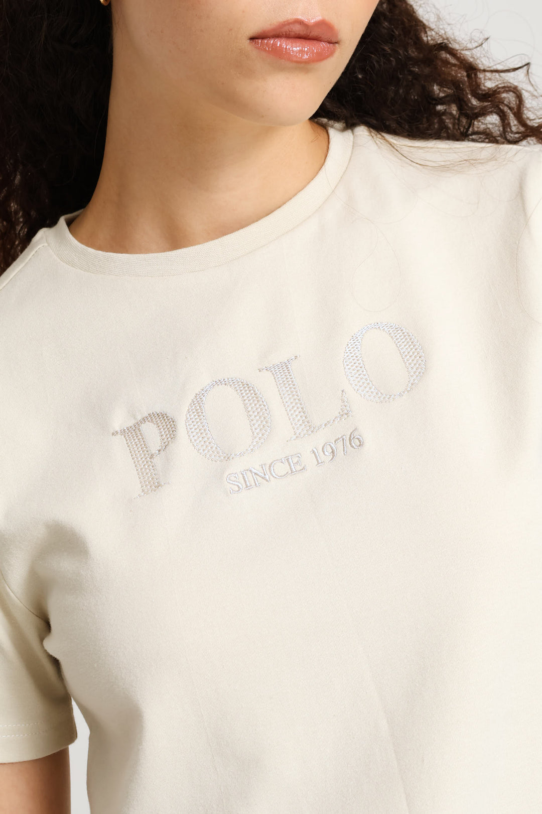 Quinn Embroidery T-Shirt - Bronze