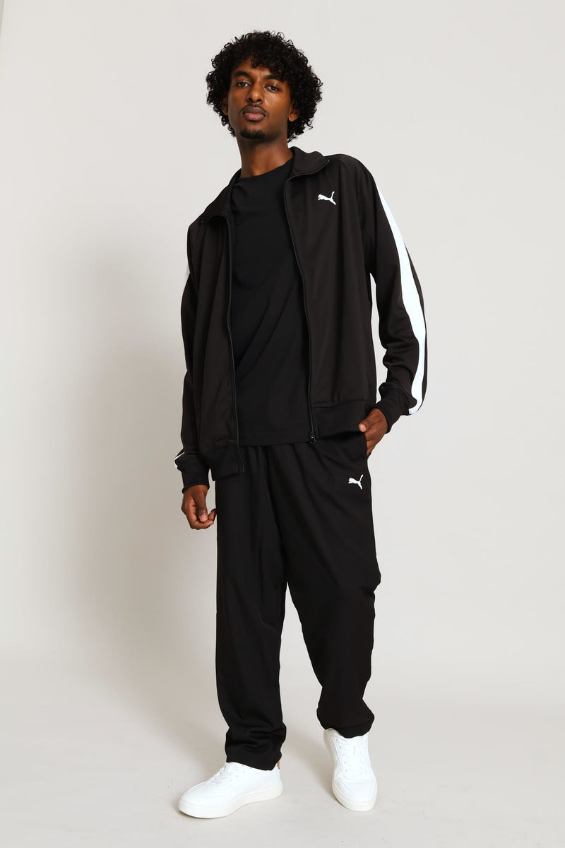 Essential T7 Poly Track Jacket - Black