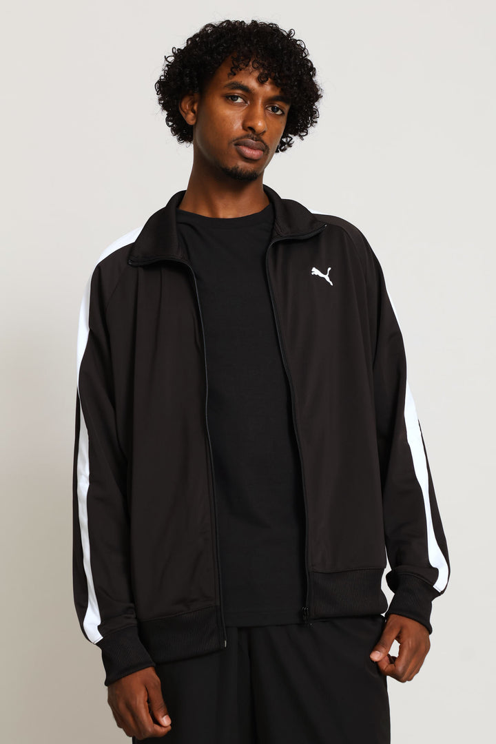 Essential T7 Poly Track Jacket - Black