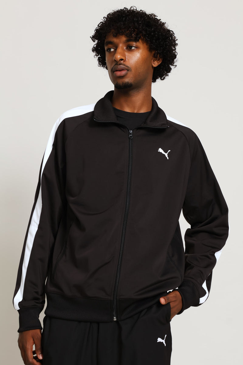Essential T7 Poly Track Jacket - Black
