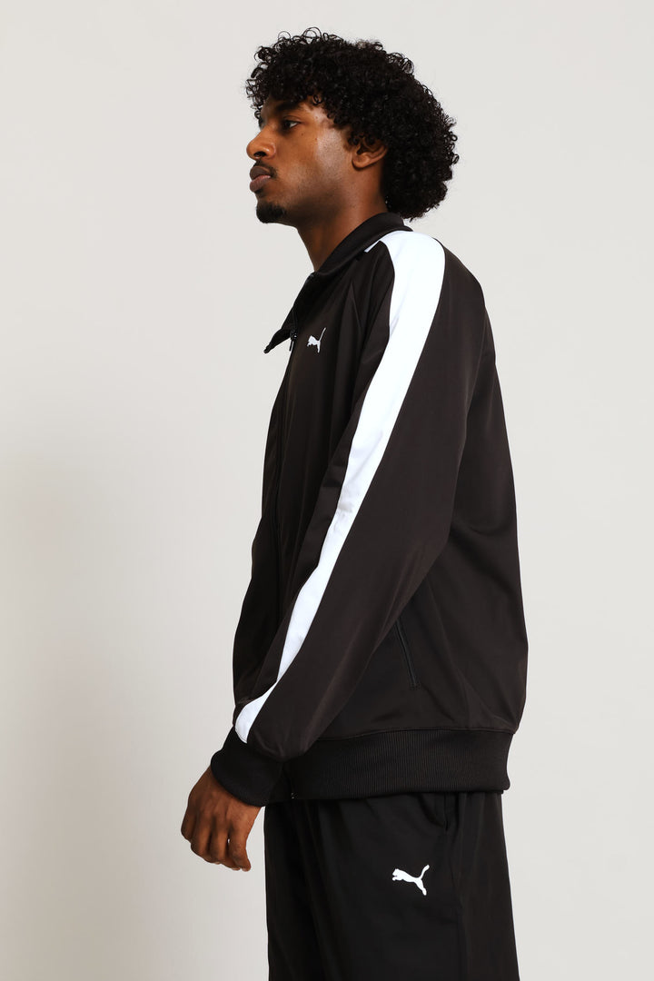 Essential T7 Poly Track Jacket - Black