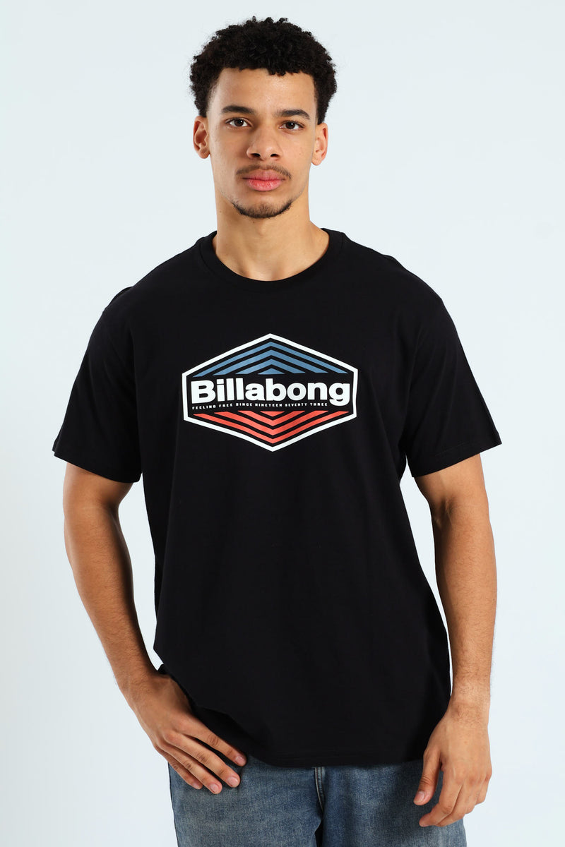 Short Sleeve Walled Tee - Black