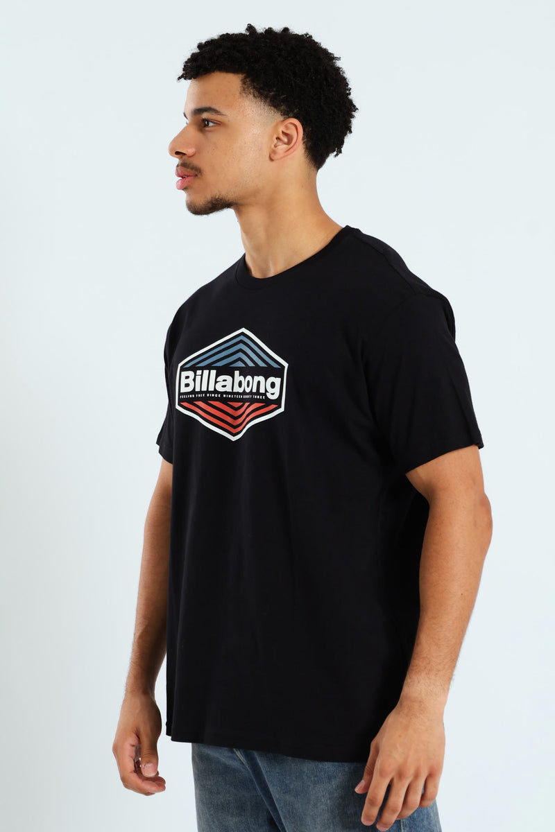 Short Sleeve Walled Tee - Black