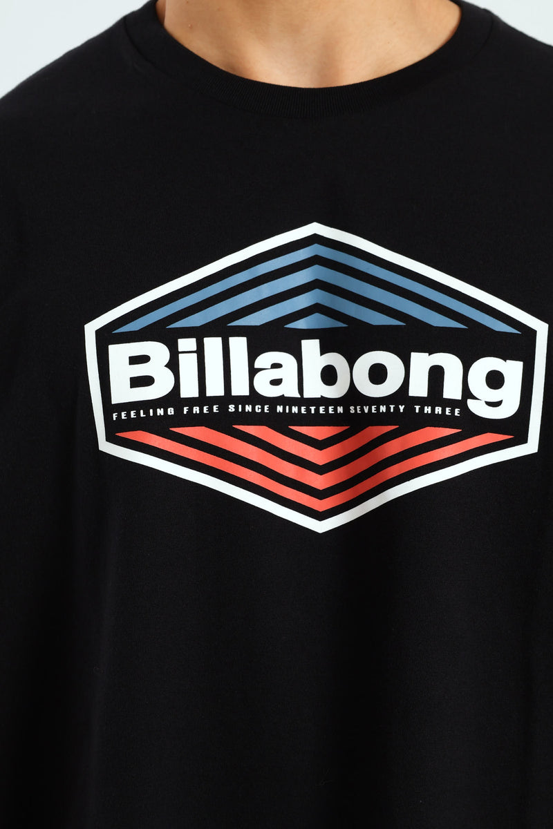 Short Sleeve Walled Tee - Black