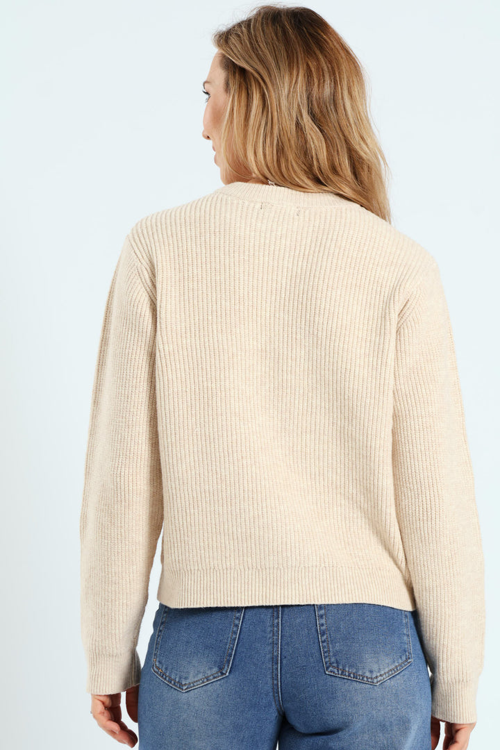 Bow Detail Cardigan - Cream