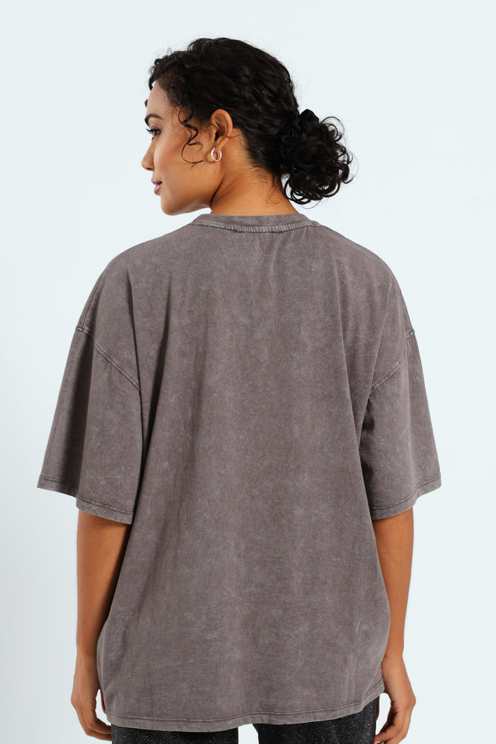 Pigment Heart Tee - Charcoal