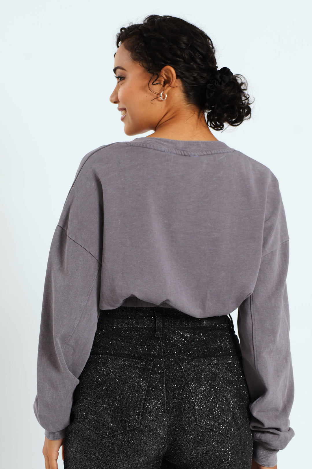 Washed Fleece Top - Blue