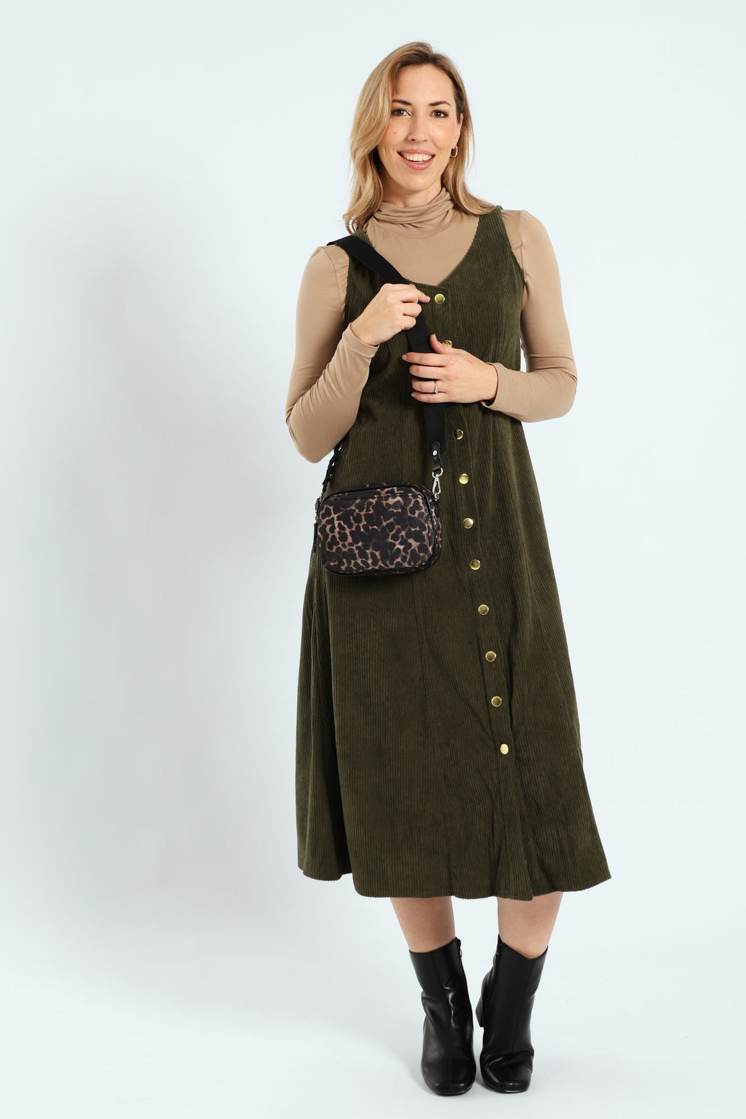 Leopard Print Nylon Camera Bag - Multi