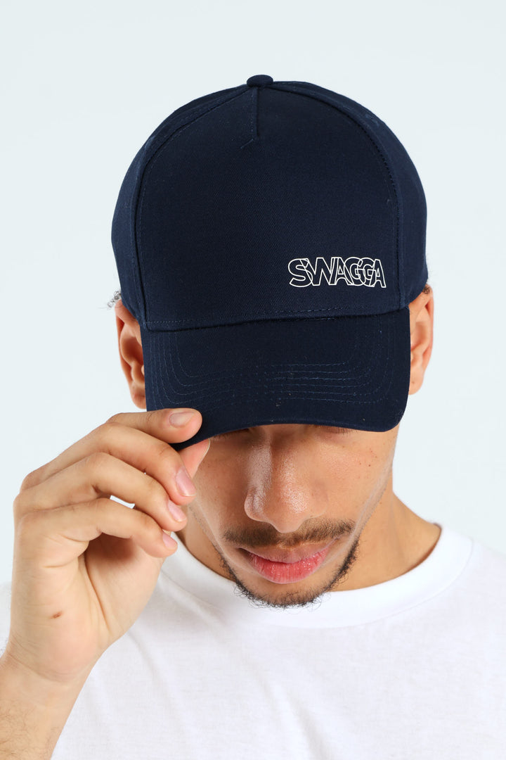 Rubber Print Cap - Navy
