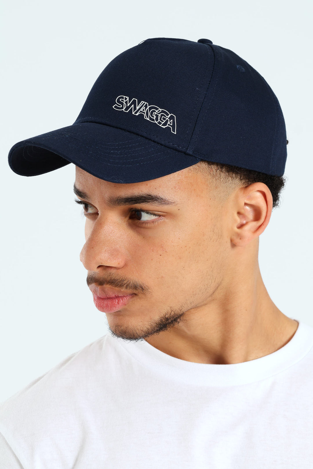 Rubber Print Cap - Navy