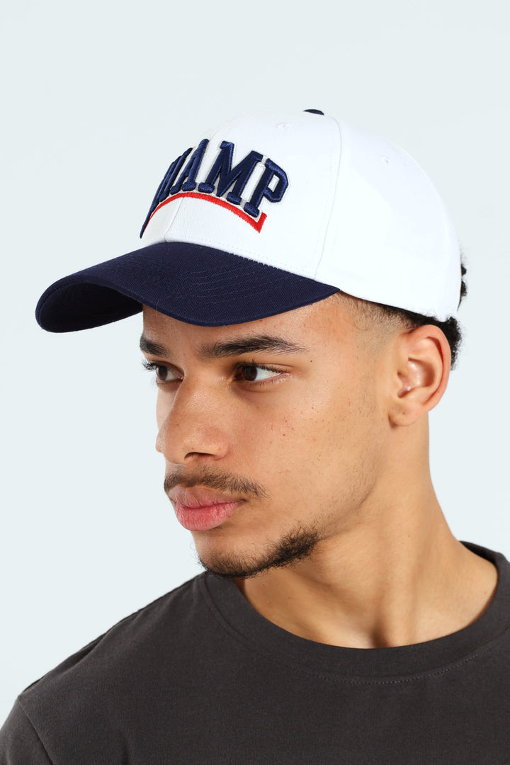 Champ Embroidered Cap - White